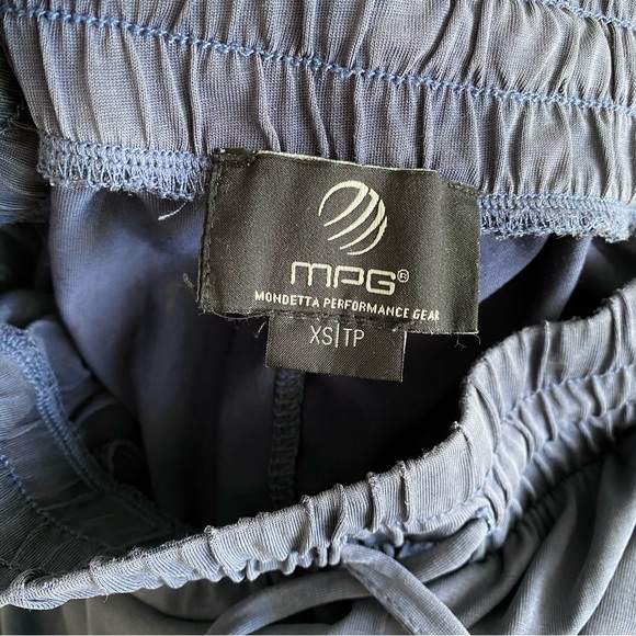 MPG XS Natural Modal Relaxed Dark Blue Cropped Joggers - Picture 8 of 11